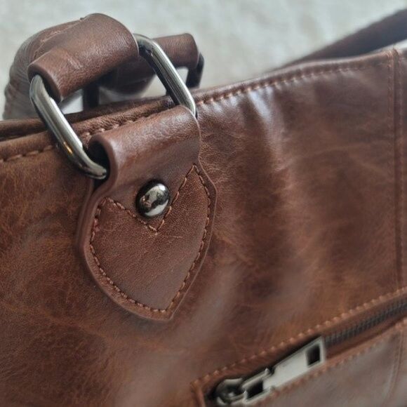 Antik Kraft leather shoulder tote bag - Picture 12 of 16
